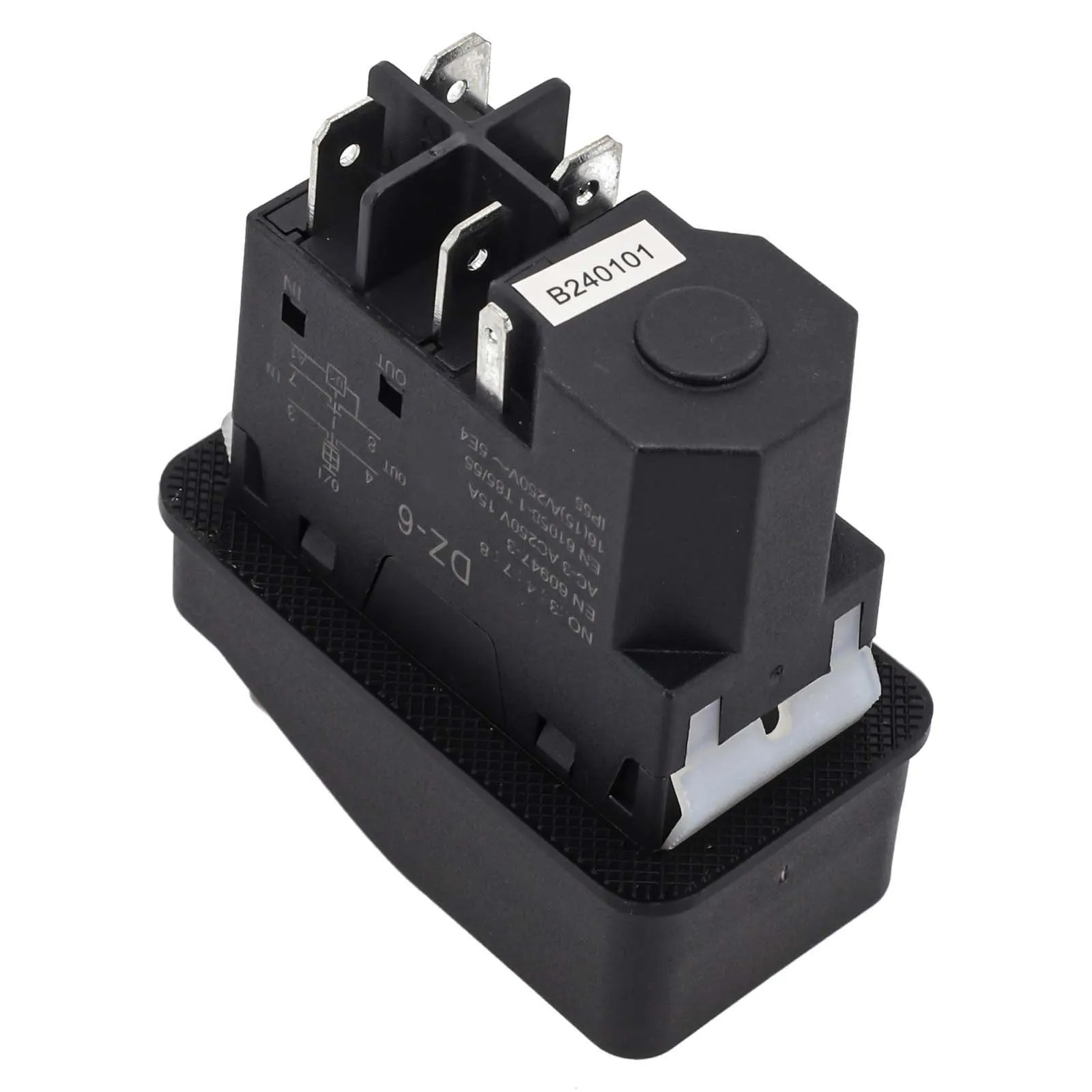 15A Electromagnetic Pushbutton Switch for DZ6 5Pin Design Suitable for Electric For Grinding Machine Applications