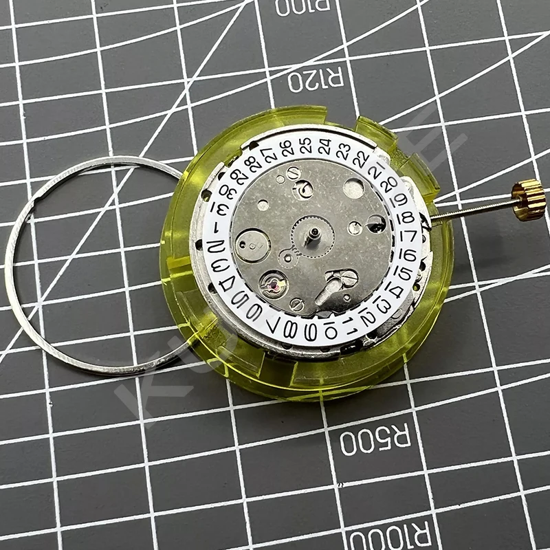 Новый высококачественный механизм с китайским жемчугом 2813 8215 8205, одинарный календарь, автоматический механический механизм, аксессуары для часов с красным колесом