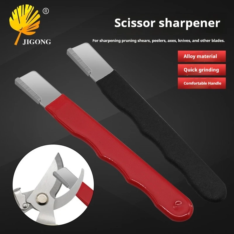 Portable Knife Sharpener Handheld Sharpening Tool for Scissors, Pruning Shears, Axe and Garden Cutting Tools