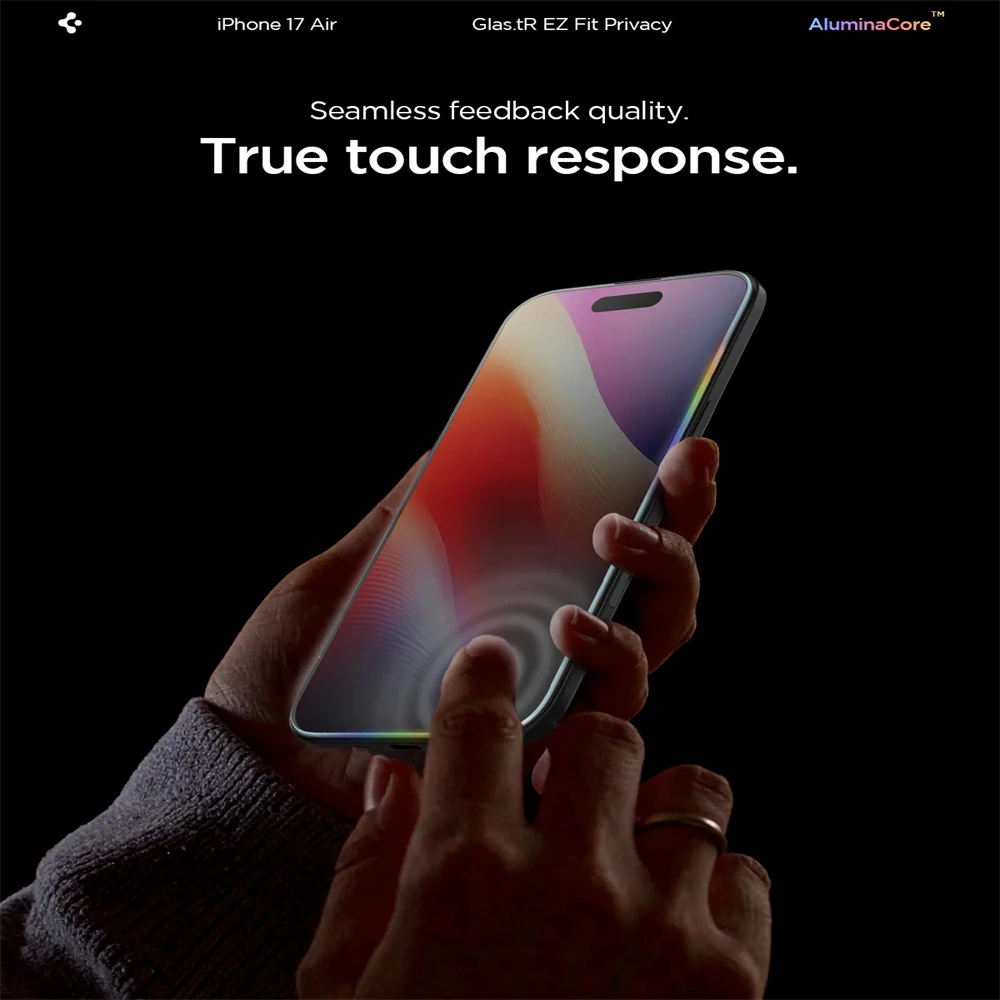 2 Stück Spigen Glas.tR EZ Fit Sensor-Schutzfolie für iPhone 18 17 Pro Max 16 15 14 Plus Air Panzerglas Sichtschutzfolie – Detail 13