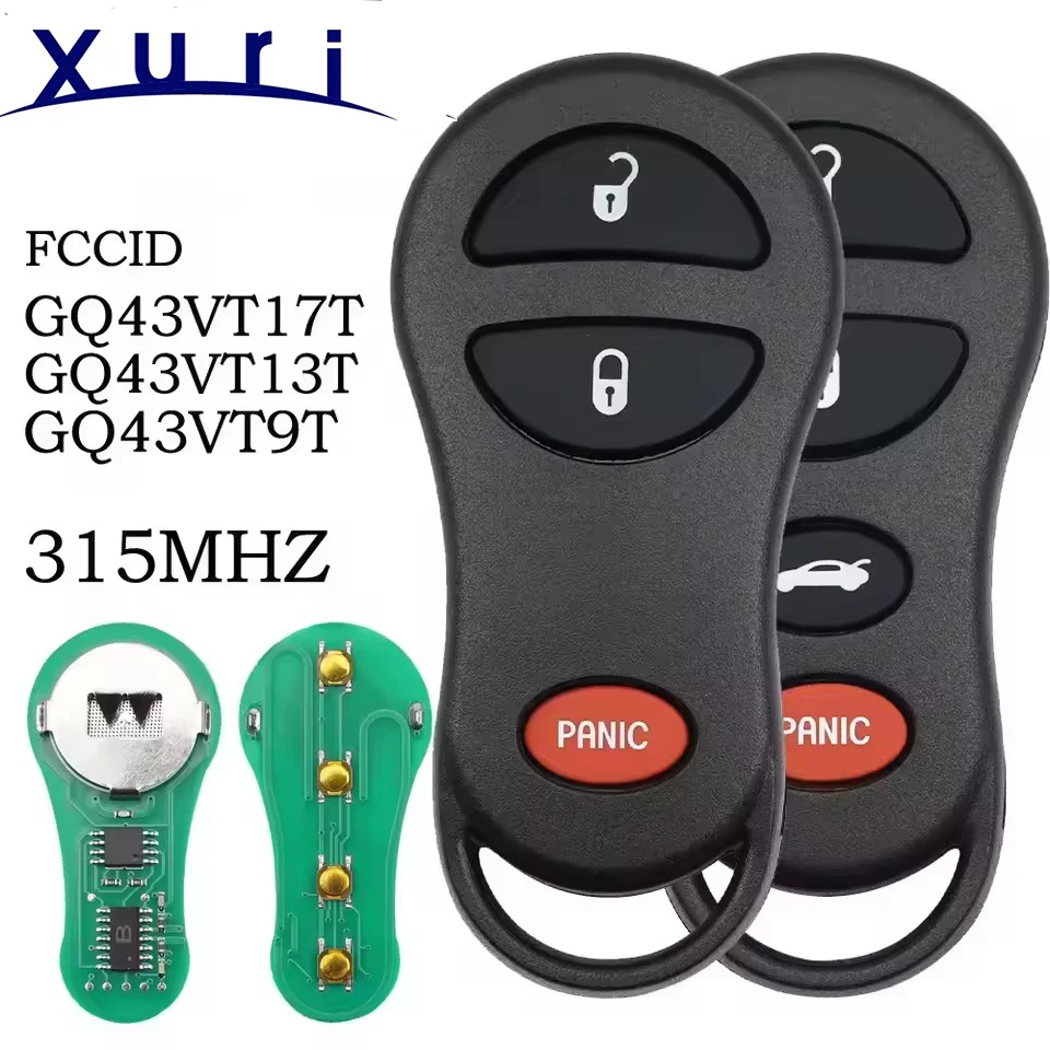 

Xuri GQ43VT9T GQ43VT17T GQ43VT13T 315 МГц дистанционный ключ для Chrysler Concorde 300 LHS Neon для Dodge Interpid Neon Plymouth Neon