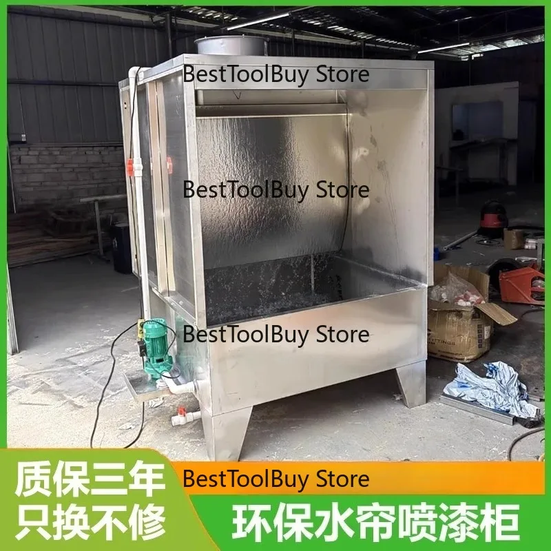 

Environmental protection water curtain cabinet painting cabinet, water circulation painting table paint mist purification