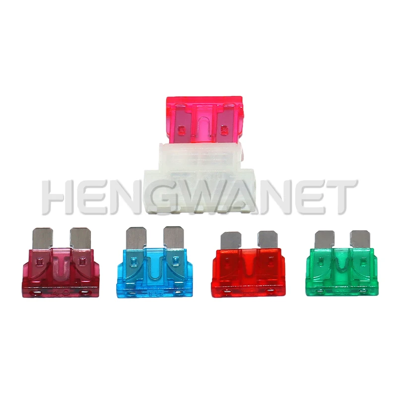 5PCS Standard Middle Fuse Holder + Boat Truck ATC ATO Blade Fuse 1A 2A 3A 4A 5A 7.5A 10A 15A 20A 25A 30A 35A 40A