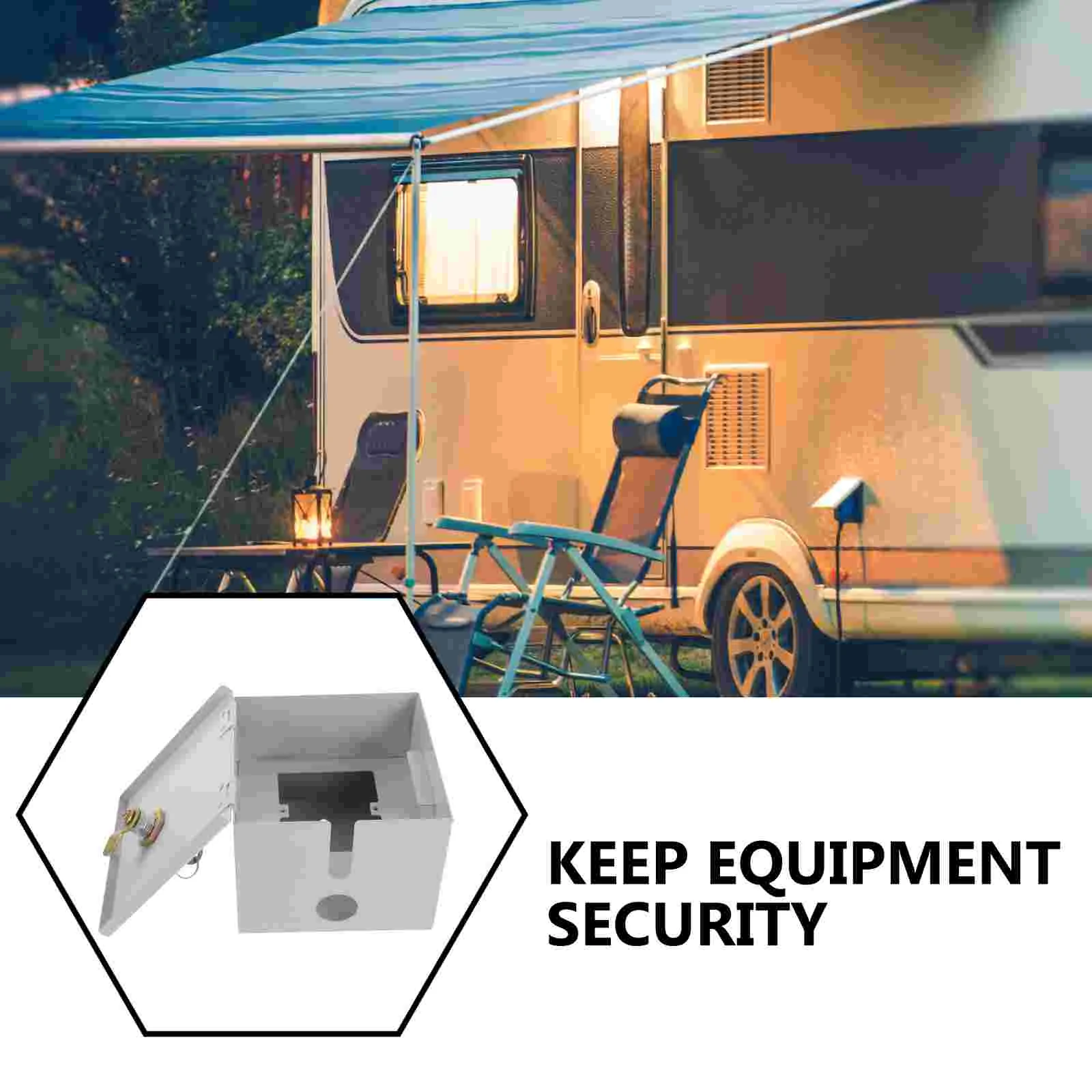 ShuBox-réinitialisation de protection pour photo, support en fer forgé, sortie extérieure, couvercle de rette