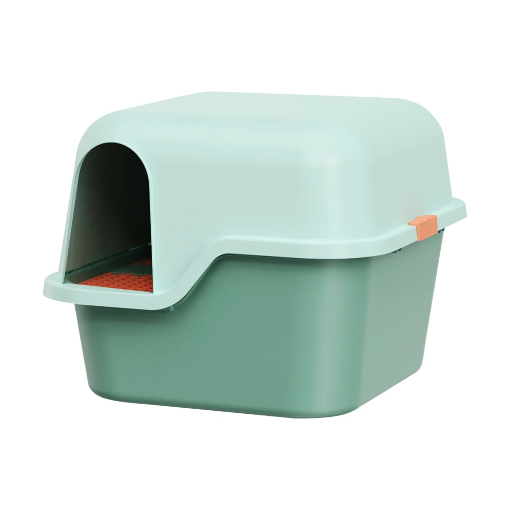 Candy Color Self Cleaning Large Space Closed Cat Litter Box