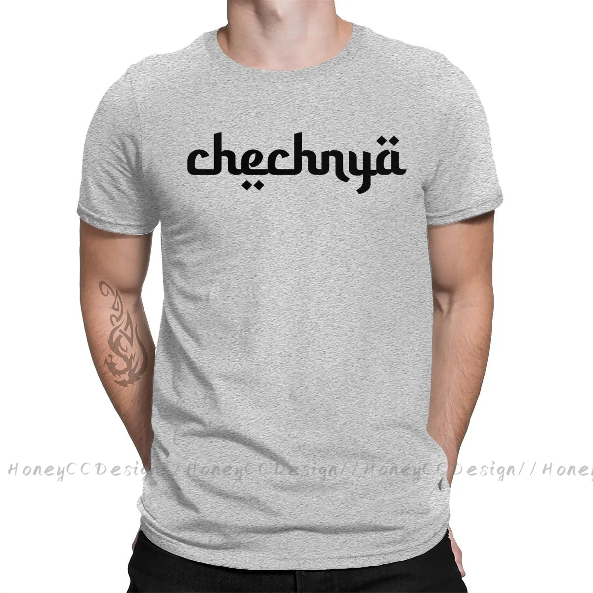 Chechnya CHECHEN Chechnya_ Print Cotton T-Shirt Camiseta Hombre For Men Fashion Streetwear Shirt Gift