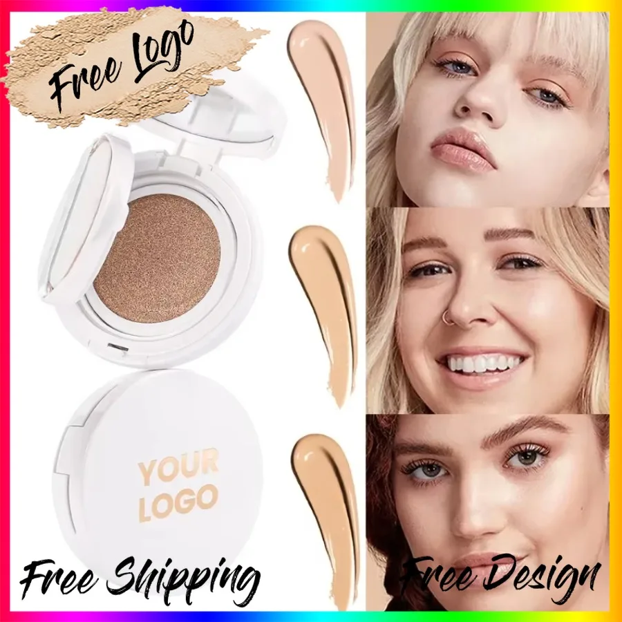 

Private Label 3colors Cushion BB Cream Waterproof Moisturizing High Coverage Long-lasting Lightweight Brighten Concealer Bulk