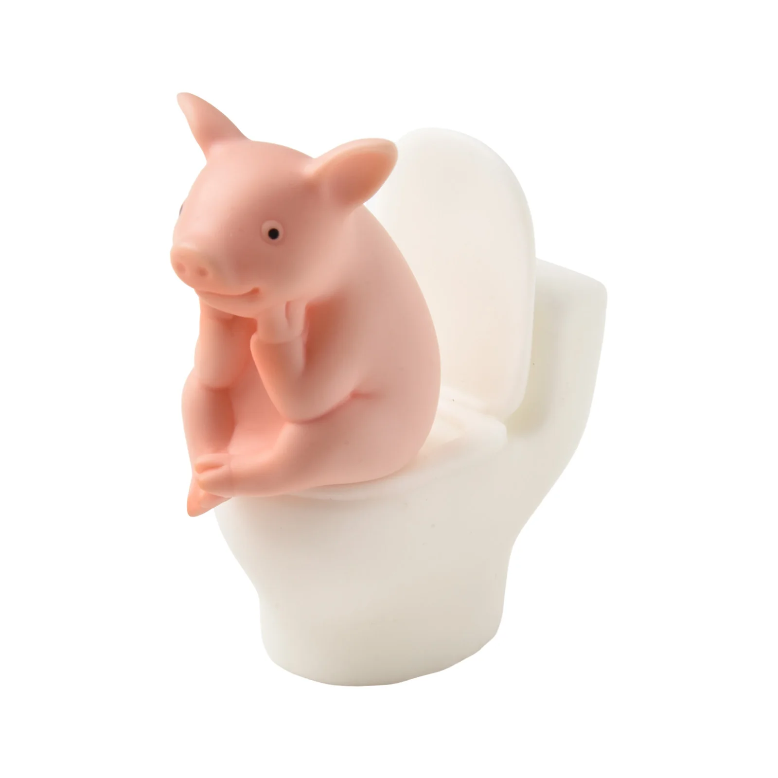 Pig Collectible Cute Piggy Figurine Compact Size Eye-catching Colors Fine Craftsmanship Sturdy And Shelf Display