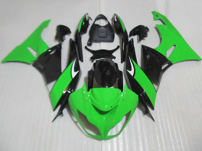 Fairing body kits for Kawasaki ZX6R 2009 2010 2011 2012 green black plastic Ninja 636 fairings set 7 Gifts 09 10 11 12 TZ1