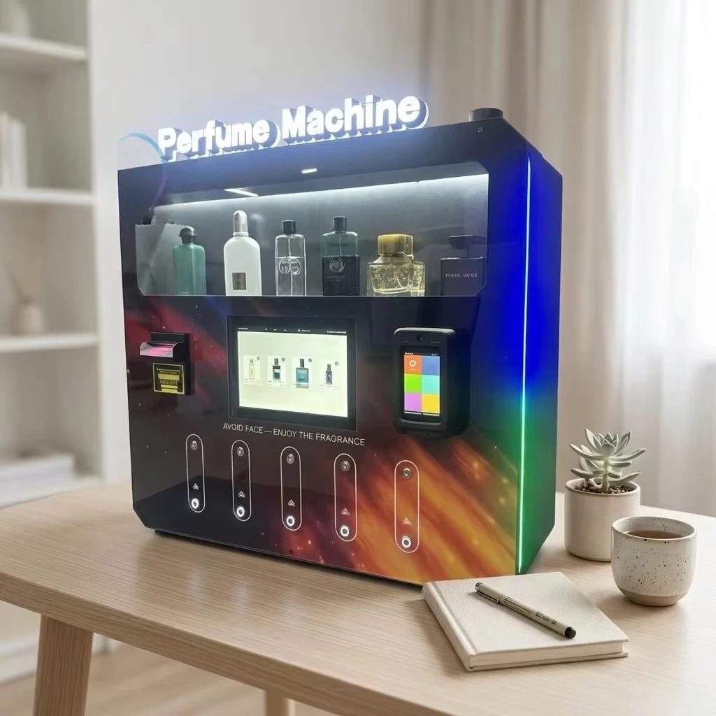Shopping Mall Smart Perfume Vending Machine Custom SDK System Touch Screen Steel Structure Multi-Payment Self Service Dispenser