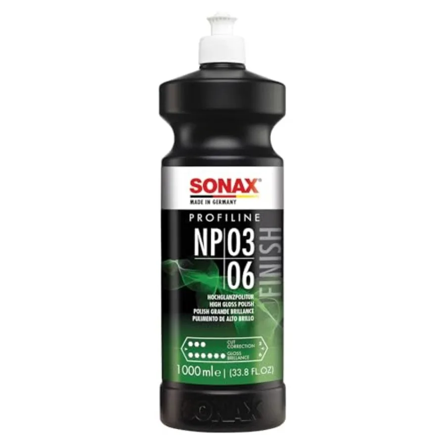 

Полироль Profiline Nano Polish 3/6 средней абразивности с ультратонкой финишной обработкой, удаляет вихревые следы, водные пятна и окисления, без пыли и разводов.