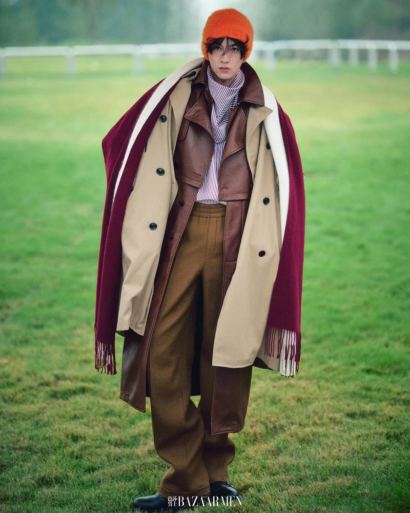 2025 Edição 11 Revista BAZAAR MEN - Tian Xuning Cover A/B/C Conjunto completo Premium Celebrity Collector's Edition