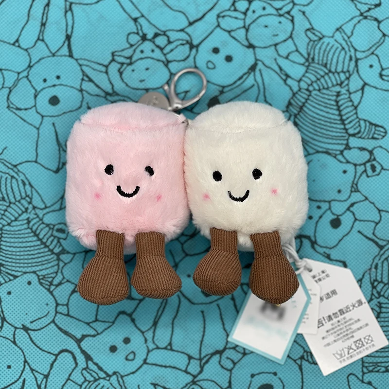 Marshmallow-Ball-Plüsch-Schlüsselanhänger, Golf-Schlüsselanhänger, Croissant-Plüschtier, Kirsche, Xue Long Plüsch-Taschenanhänger – Detail 8