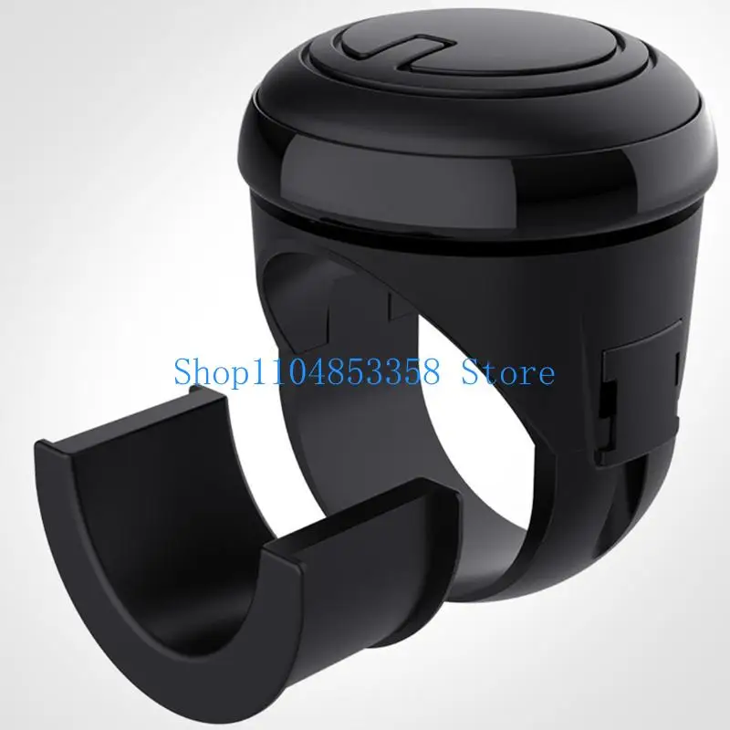 

652F Universal Steering Wheel Spinner Knob Smooth Black Finish Effortless Spinner for Car Trucks, Tractors, Boat