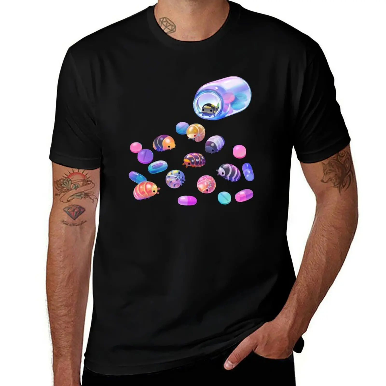 Pill bugs T-Shirt Basic Simple Design Short Sleeve Shirt T-Shirt