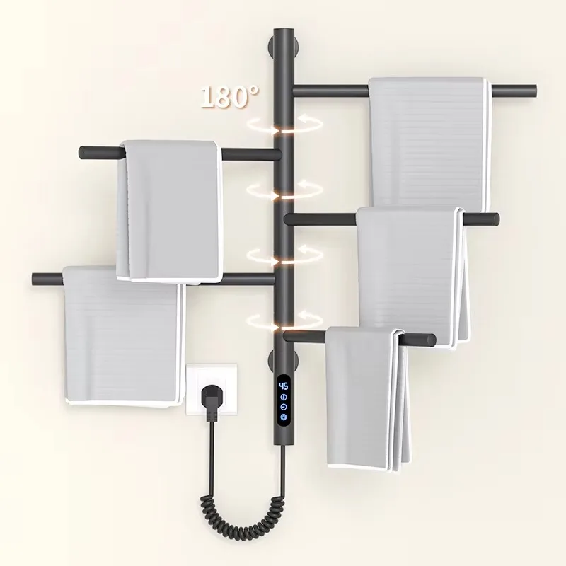 الفولاذ المقاوم للصدأ ساخنة منشفة دفئا رف المكونات في رف منشفة تسخين كهربائي للحمام