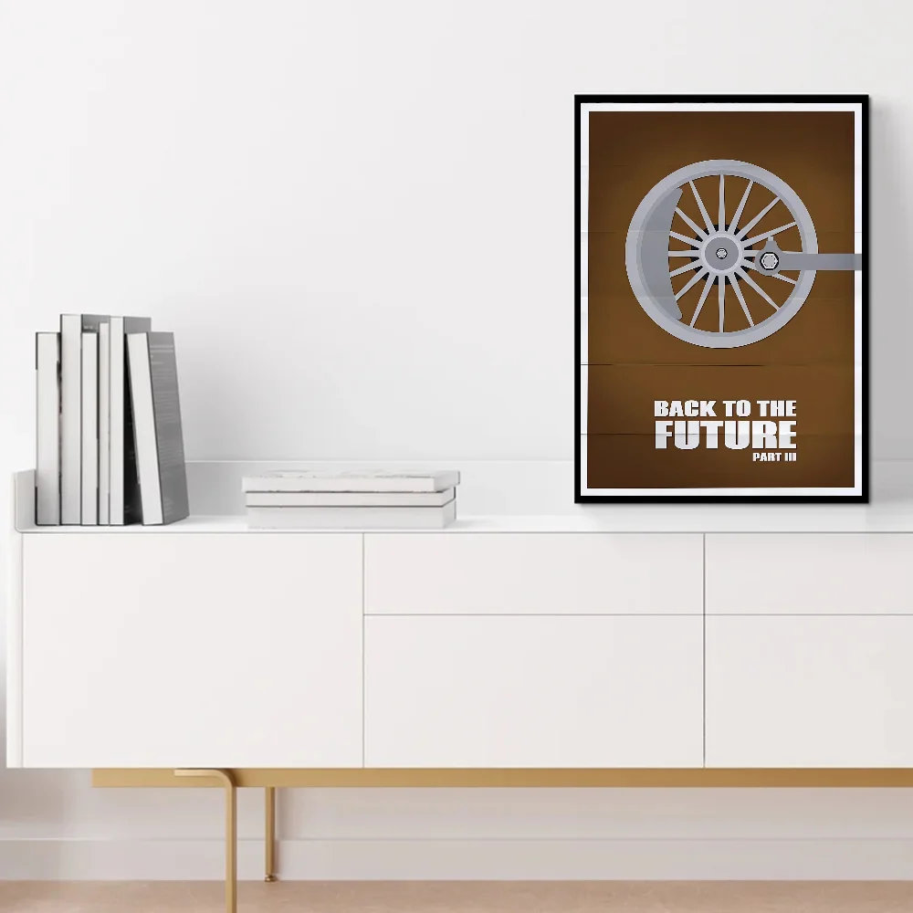 Movie Back To The Future Trilogy Classic Vintage Posters Whitepaper Prints Posters Artwork Kawaii Room Decor