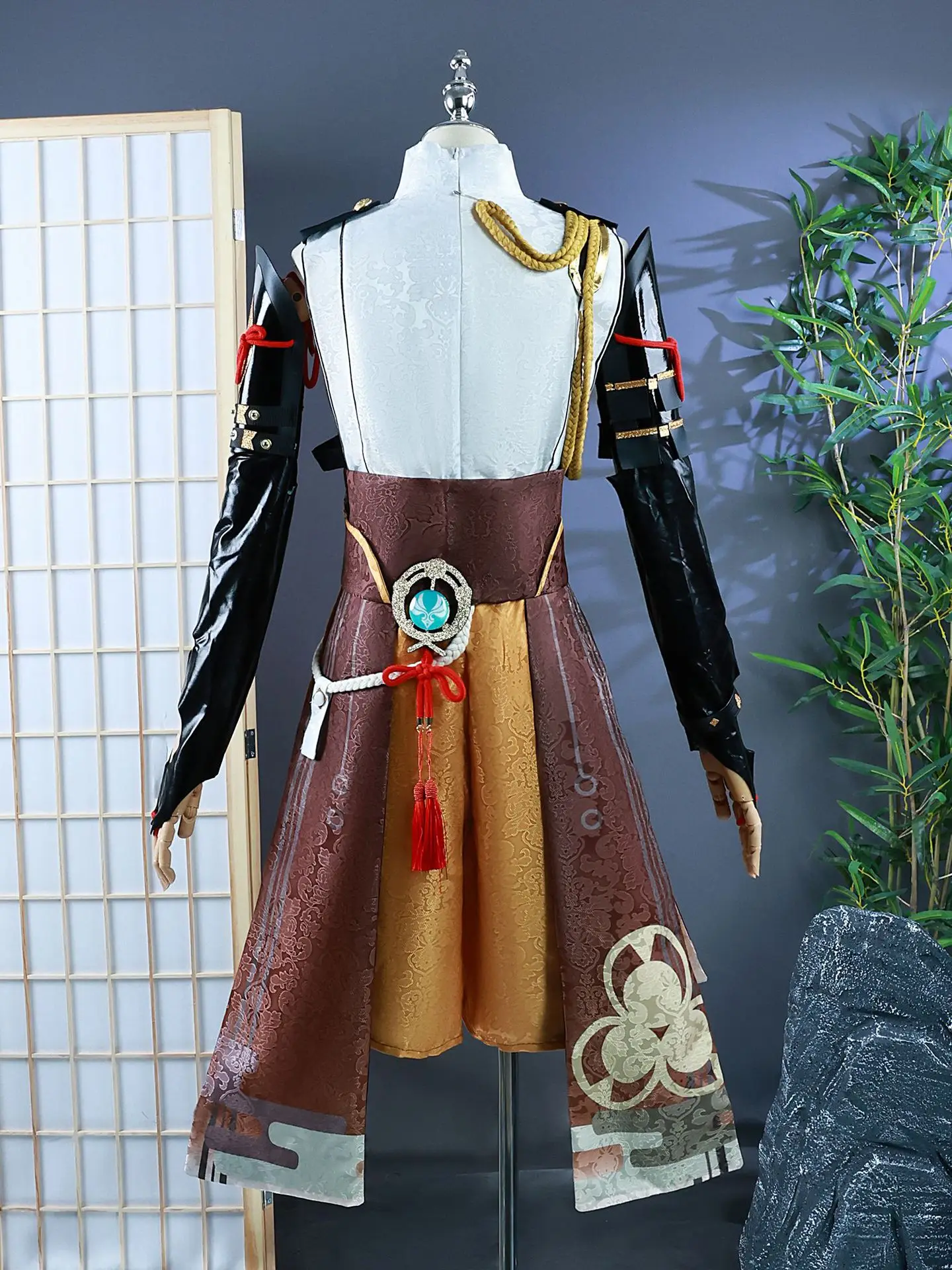Genshin Impact Shikanoin Heizou Detective Halloween Game Cosplay Costume Full Set Character Roleplay Outfit Party Suit view 2