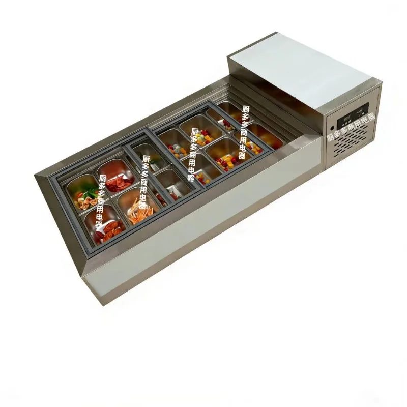 

Display cabinet Mobile tricycle Macai fruit fishing sliding door Display cabinet Special refrigerator