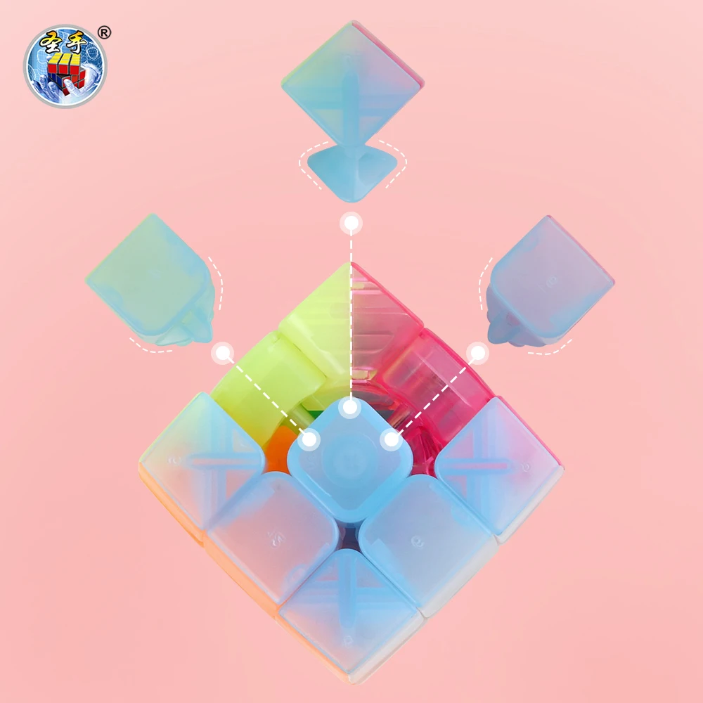 Sengso geléia cubo mágico 2x2 3x3 4x4 5x5 cubo suave stickerless para iniciantes brinquedos educativos crianças brinquedos de quebra-cabeça
