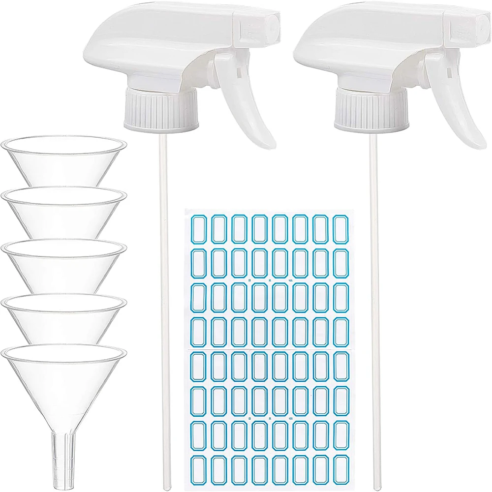 

1set Spray Nozzle Bottle Finding Kits include Adjustable Plastic Spray Nozzle Tube Funnel Hopper Waterproof Adhesive