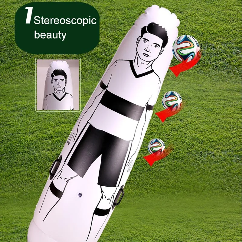 

1.75m Adult Inflatable Football Training Goal Keeper Tumbler Air Soccer Train Dummy Tool 1.75m Height Inflatable Tumbler