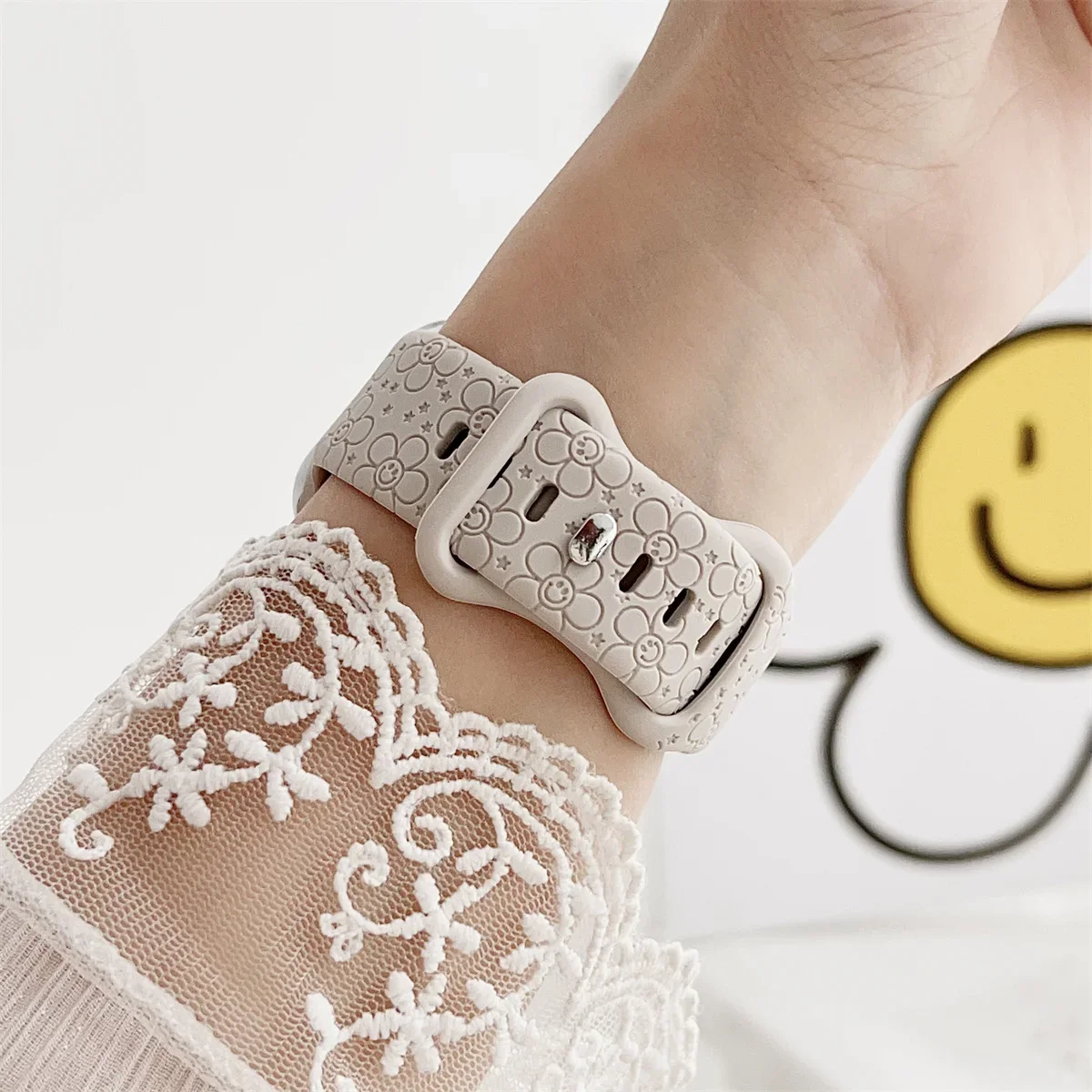 Watch Band For iWatch 42/44/45/49mm 38/40/41mm Silicone Fashion Watch Strap for Watch Series Ultra2 Se 9/8/7/6/5/4/3/2/1_voghion.com