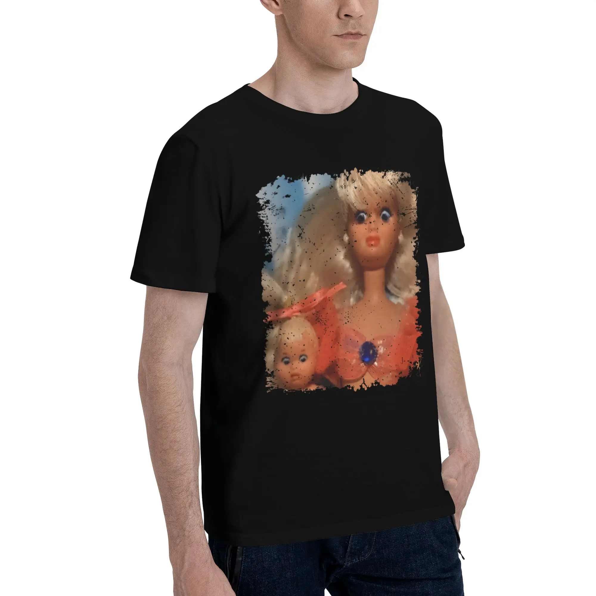 Disgusted Face Meme Doll Babe Merch Men Women T Shirts 100% Cotton Tee New Arrival  T-shirt Clothes