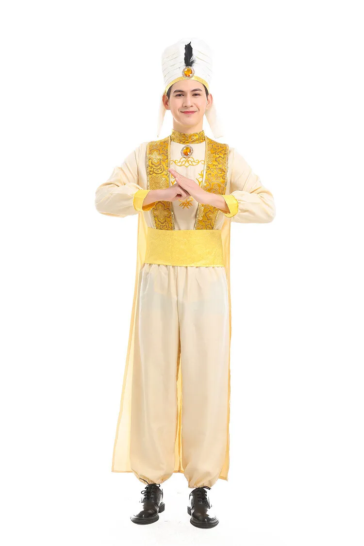 

Fulujiacos Aladdin Lamp Prince Aladdin Prince Cosplay Costume Outfit Adult Set