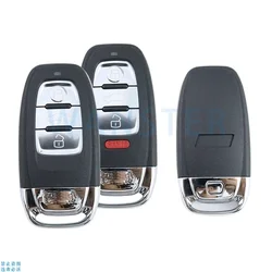 For Audi A1 A4l A3 A4 A5 A6 A7 A8 Quattro Q5 Q7 R8 S4 S5 S6 S7 S8 TT 8V B8 B9 C7 Q3 RS Sticker Car Key Fob Case Housing Shell