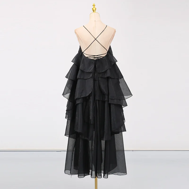 Women's Sleeveless Ruffles Loose Maxi Dress Halter High Waist Elegant Backless Ball Gown for Sexy Party Vacation Summer - AliExpress 200000345 Women's Sleeveless Ruffles Loose Maxi Dress Halter High Waist Elegant Backless Ball Gown for Sexy Party Vacation Summer - AliExpress 200000345