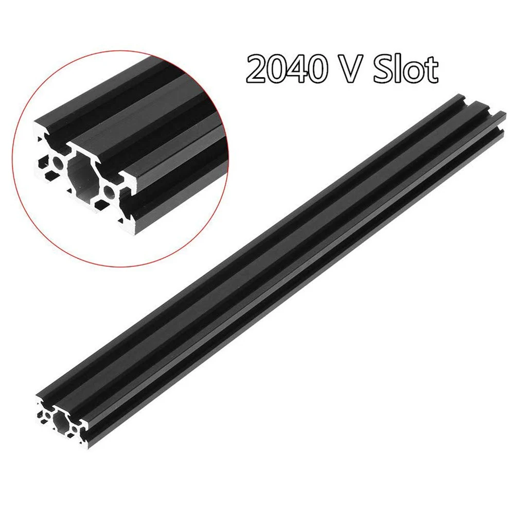 

100-500mm Black 2040 Aluminum Profile Extrusion Frame For CNC Laser Engraving Machine