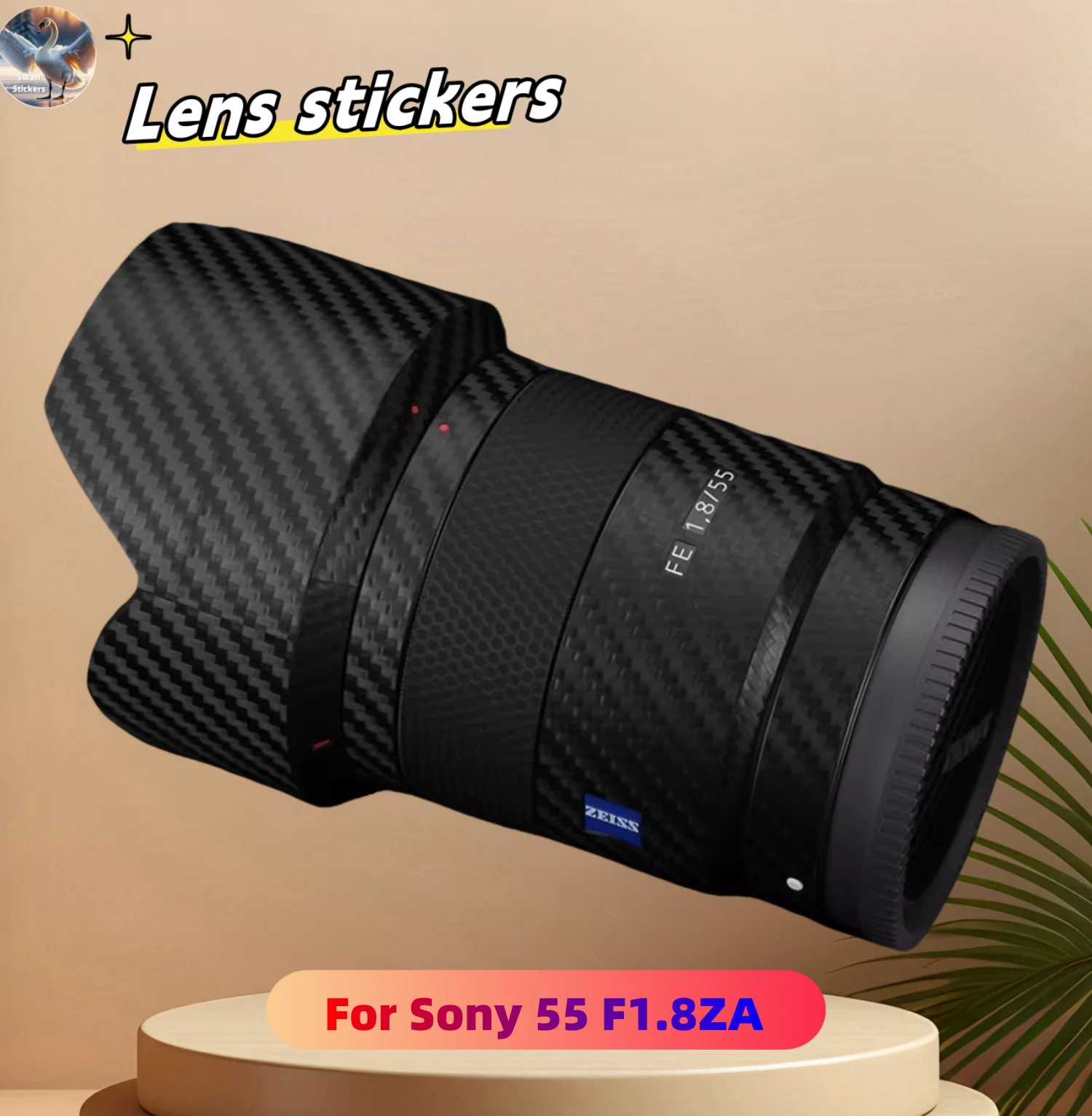 

for Sony 55 F1.8ZA Camera Lens stickers, precision cut wear-resistant protective film, DIY skin