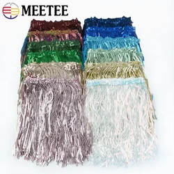 1-10Yards 17cm Sequins Tassel Fringe Latin Dress Lace Trims Fabric Wedding Cothes Ribbons DIY Party Sewing Accessories