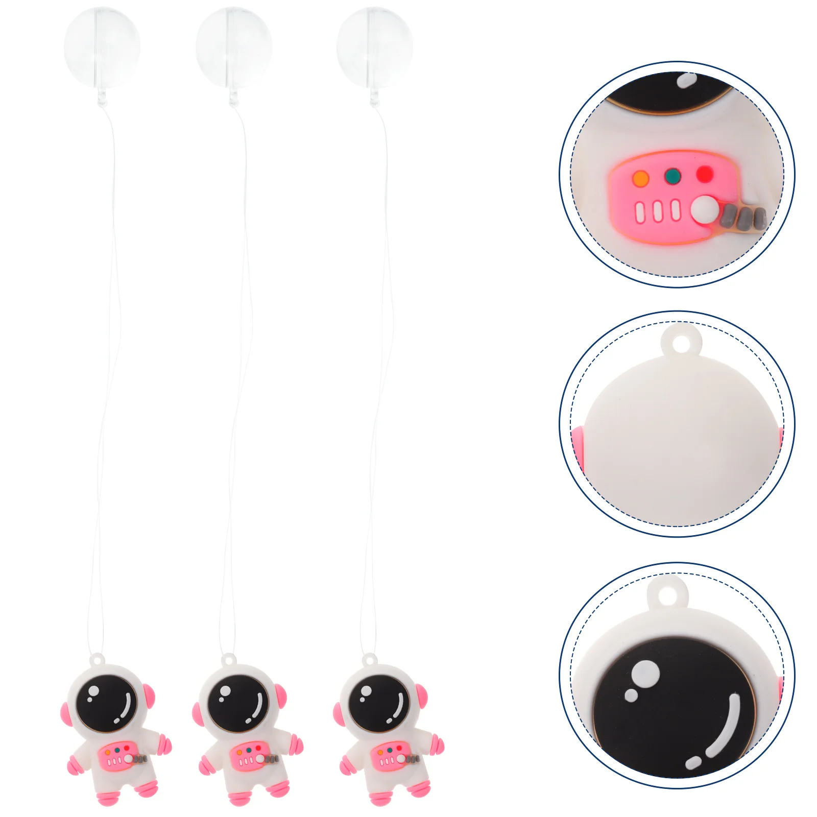 

3pcs Realistic Astronaut Hanging Ornament Fish Tank Decor Simulation Landscape Craft Aquarium Accessories Floating Underwater