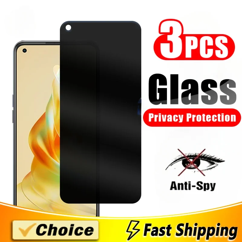 3 Pcs Anti Privacy Tempered Glass For Lg Q7 31 51 61 Q52 Q60 Q92 V40 60 Screen Protector Anti-Peeping Tempered Film Anti-Scratch