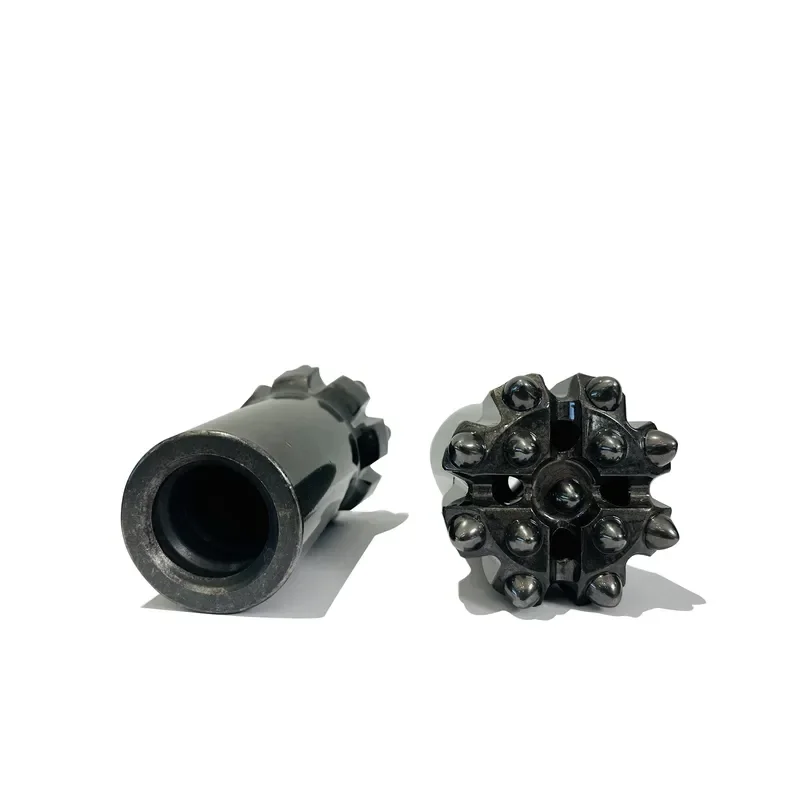 T38-76mm Threaded Drill Bit Top Hammer Drill Bit Concave Center Chisel Button Bit for Rock Drilling Mining Quarry