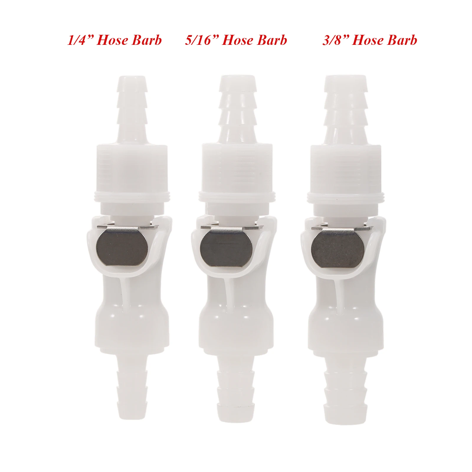 Beer & Gas Quick Disconnect (QD) In-Line Set (With Shut-Off) 1/4