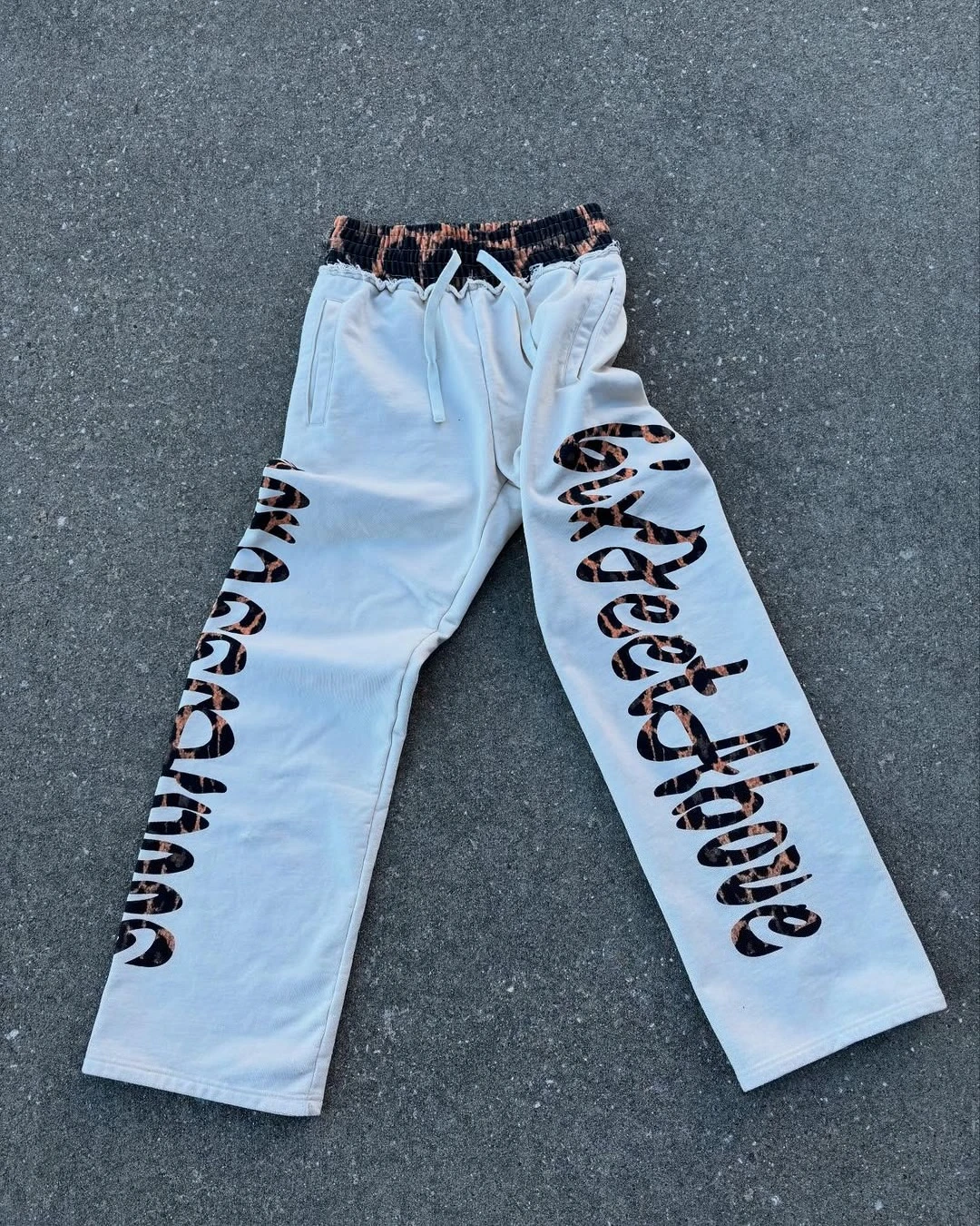 

Harajuku West Coast Hip-hop Pop Culture Patchwork Contrasting Waist Cotton Sports Trousers Men's Straight Loose Casual Y2K Pants