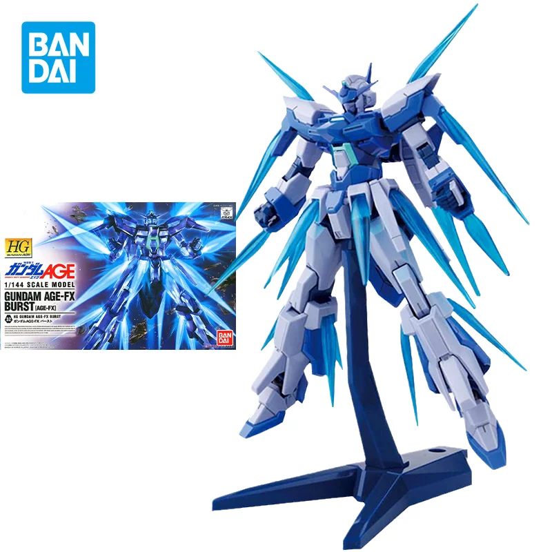 

Bandai Original Gundam Model Kit Anime Figure HG AGE 1/144 AGE-FX Burst Action Figures Collectible Ornaments Toys Gifts for Kids