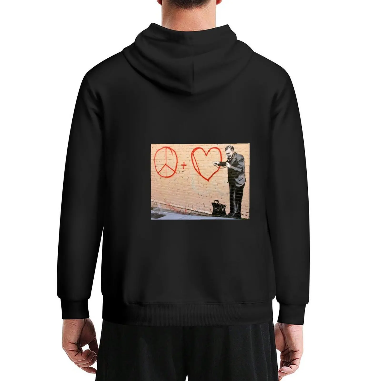 

Banksy - Doctor Love - San Francisco, CA 2010 Hoodie men's sweat-shirt autumn jacket men blouse men clothes man hoodie