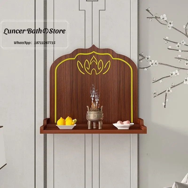 For table household economical Buddhist cabinet wall-mounted Buddhist table God of Wealth placed on the table statue offering