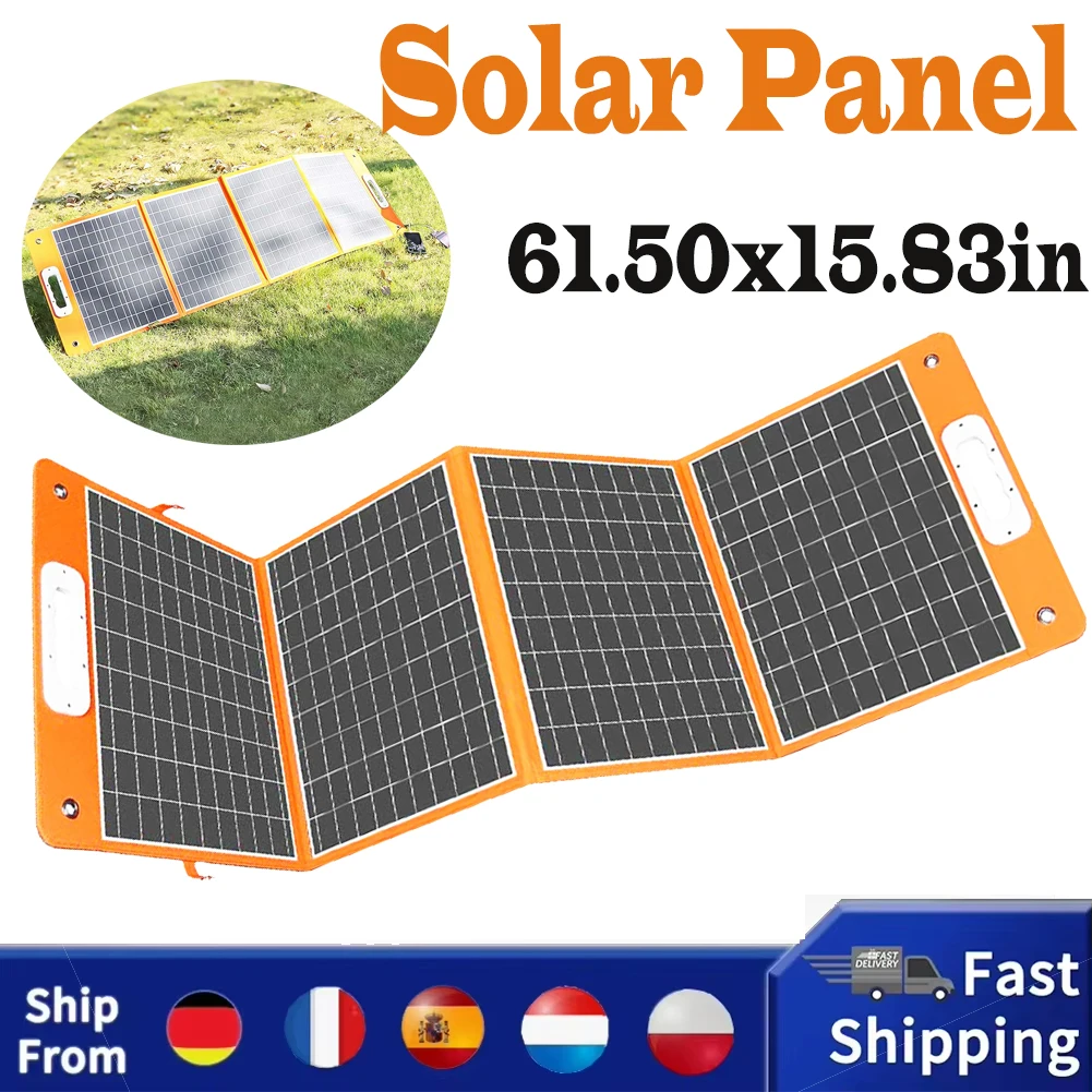 Flashfish TSP 18V/100W Foldable Solar Panel Portable Solar Charger with DC/USB Output