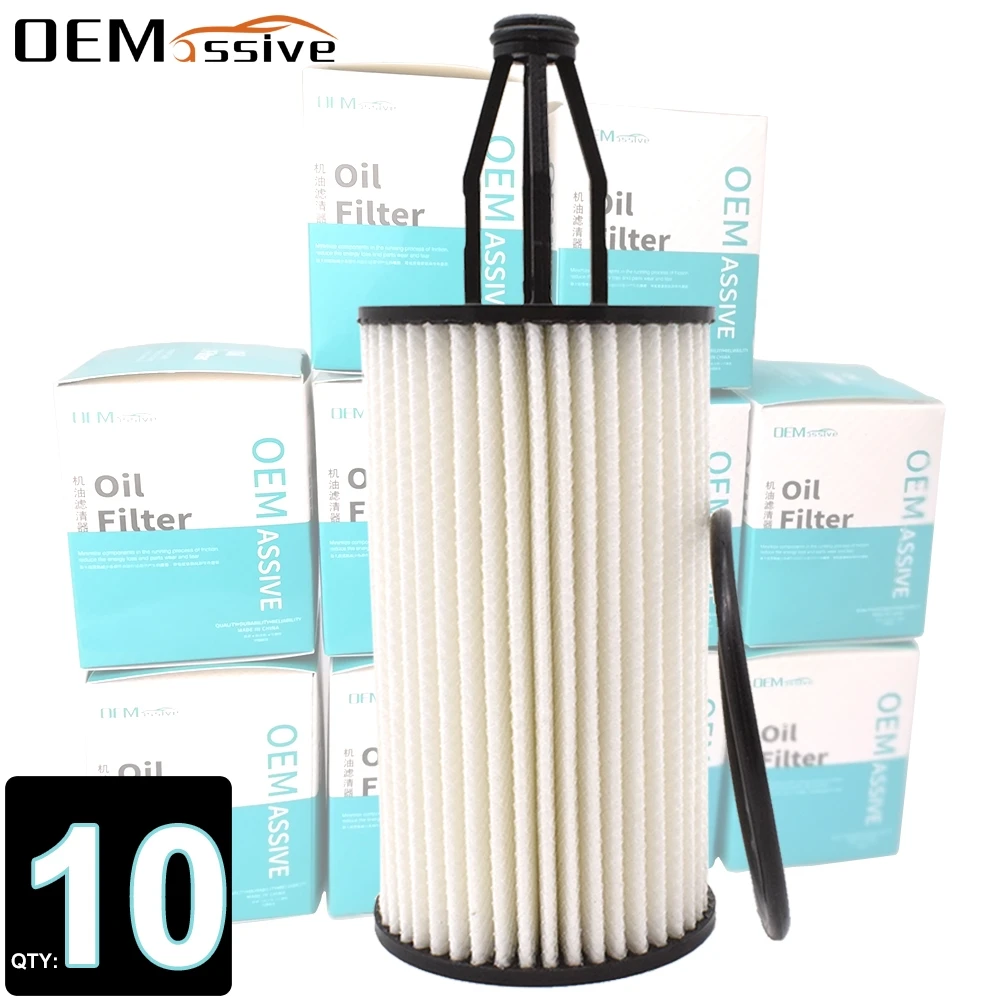 Set Of 10, 2761800009 Oil Filter For Benz GL GLE GLK GLS CLASS W204 S204 W212 X166 W166 W222 R231 C218 C207 C292 3.0L 3.5L 4.6L