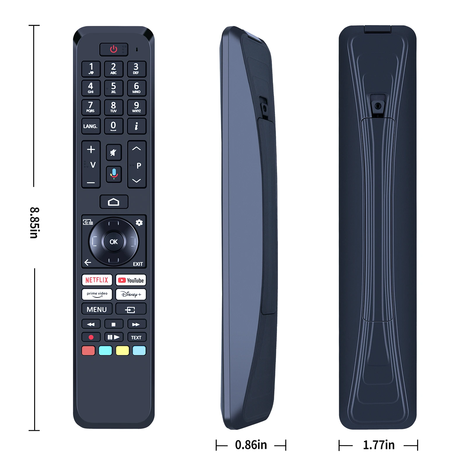 Новый пульт дистанционного управления RC45162 для Telefunken XU55GA660S 4K Ultra HD 55 дюймов Smart LED TV