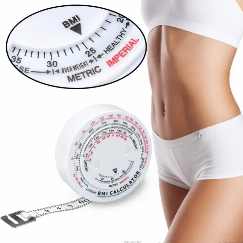 Meter and BMI Tape Measure Inch Portable Tape Measure BMI Body Mass Index Retractable Tape Measures