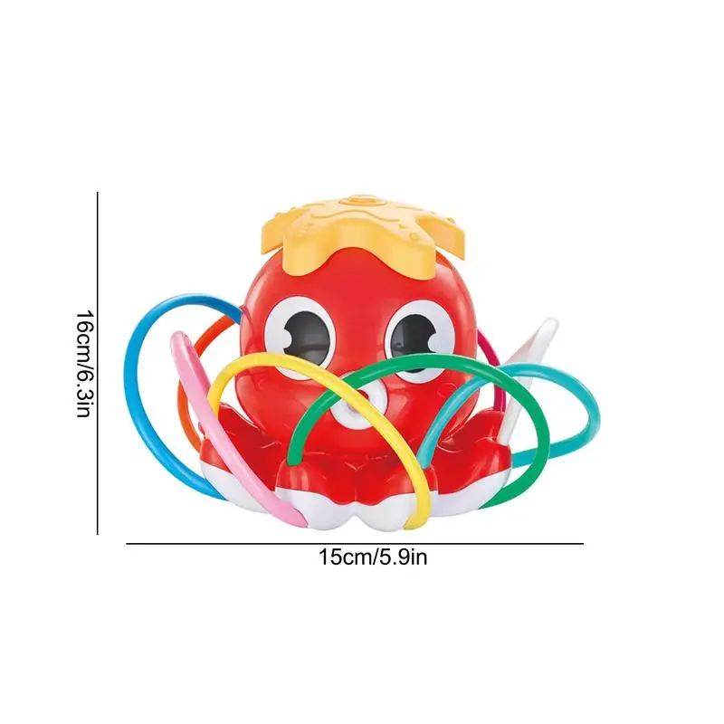 Kids Sprinklers For Yard Automatic Rotating Outdoor Water Spray Sprinkler Interactive Colorful Safe Bathtub Game For Bathtub