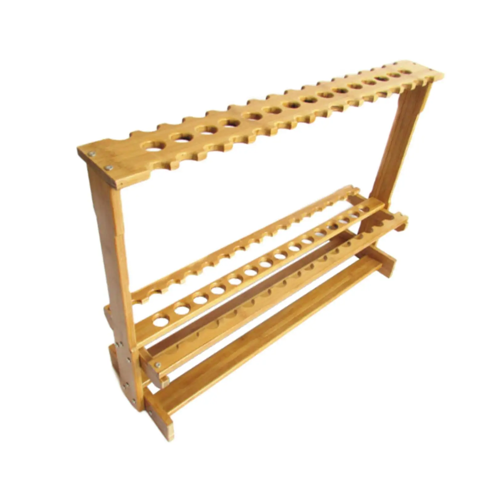 Bamboo Fishing Rod Rack Pole Holder 47 Position Vertical Nets Fishing Gear Equipment Organizer Storage Stand for Boat Fishing