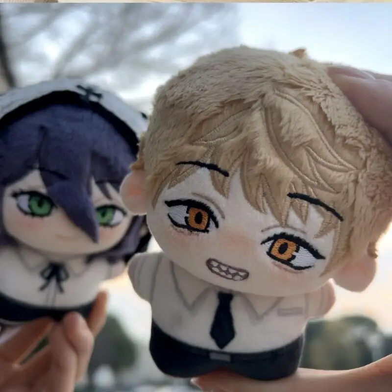 10Cm Cartoon Chainsaw Man Reze Denji Doujin Plush Palm Heart Doll Two-Dimensional Itabag Decoration Keychain Pendant Toy Gift