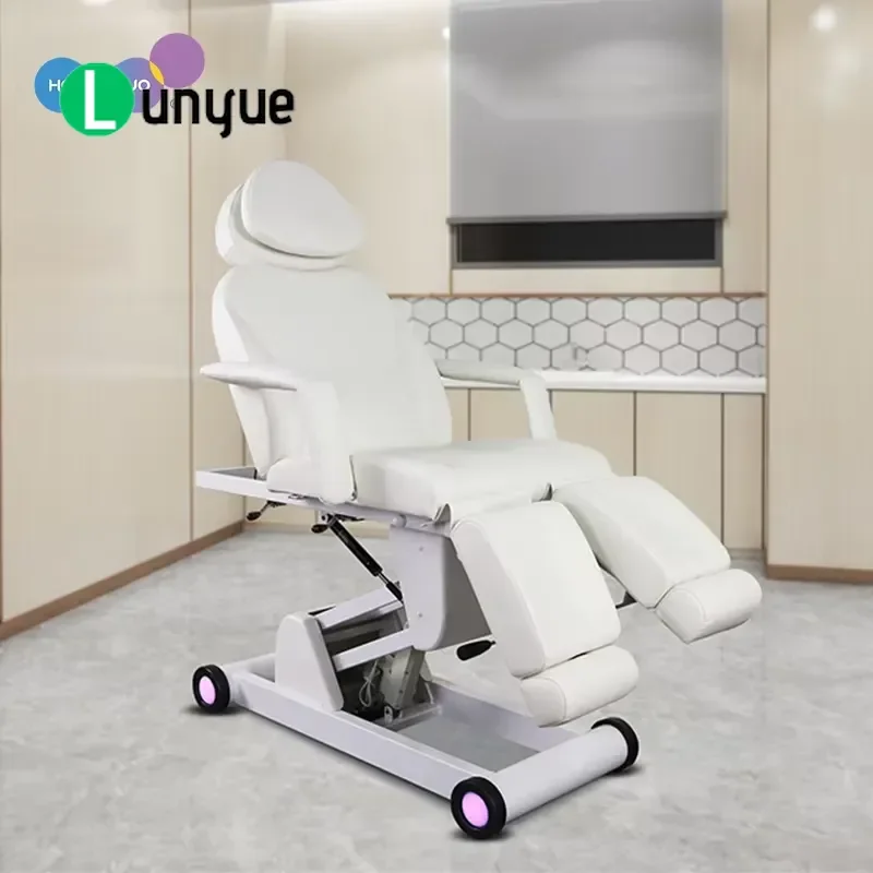 Electric Beauty Bed for Spa Facial Esthetician Tattoo Podiatry Foot Therapy Chair Luxury Cosmetic Furniture Adjustable